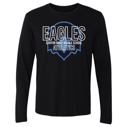 Men's Long Sleeve Tee Canyon Ridge Athletics Outline
