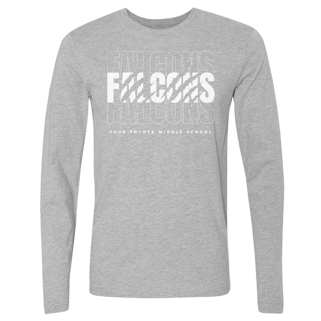 Adult Long Sleeve Tee Four Points Falcons Repeat
