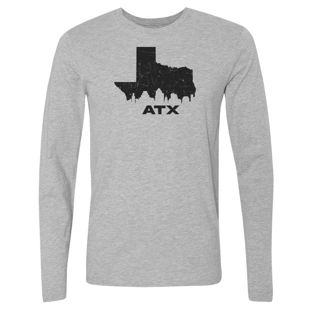 Adult Long Sleeve Tee Austin Texas ATX 1