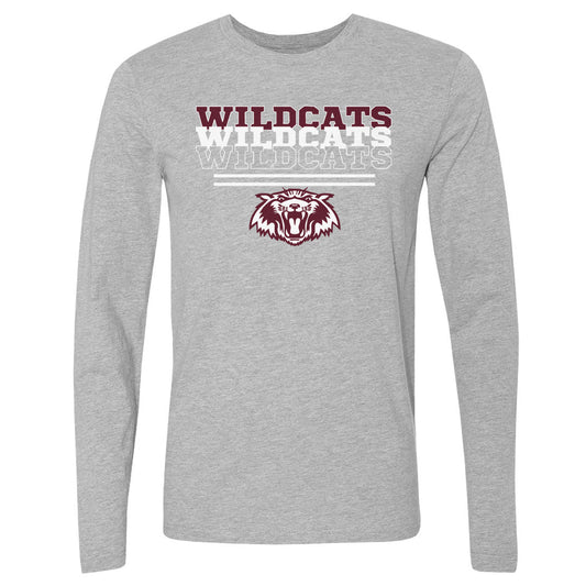 Adult Long Sleeve Tee Plano Wildcats 2603