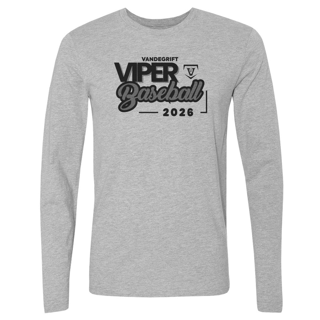Adult Long Sleeve Tee Vandegrift Viper Baseball
