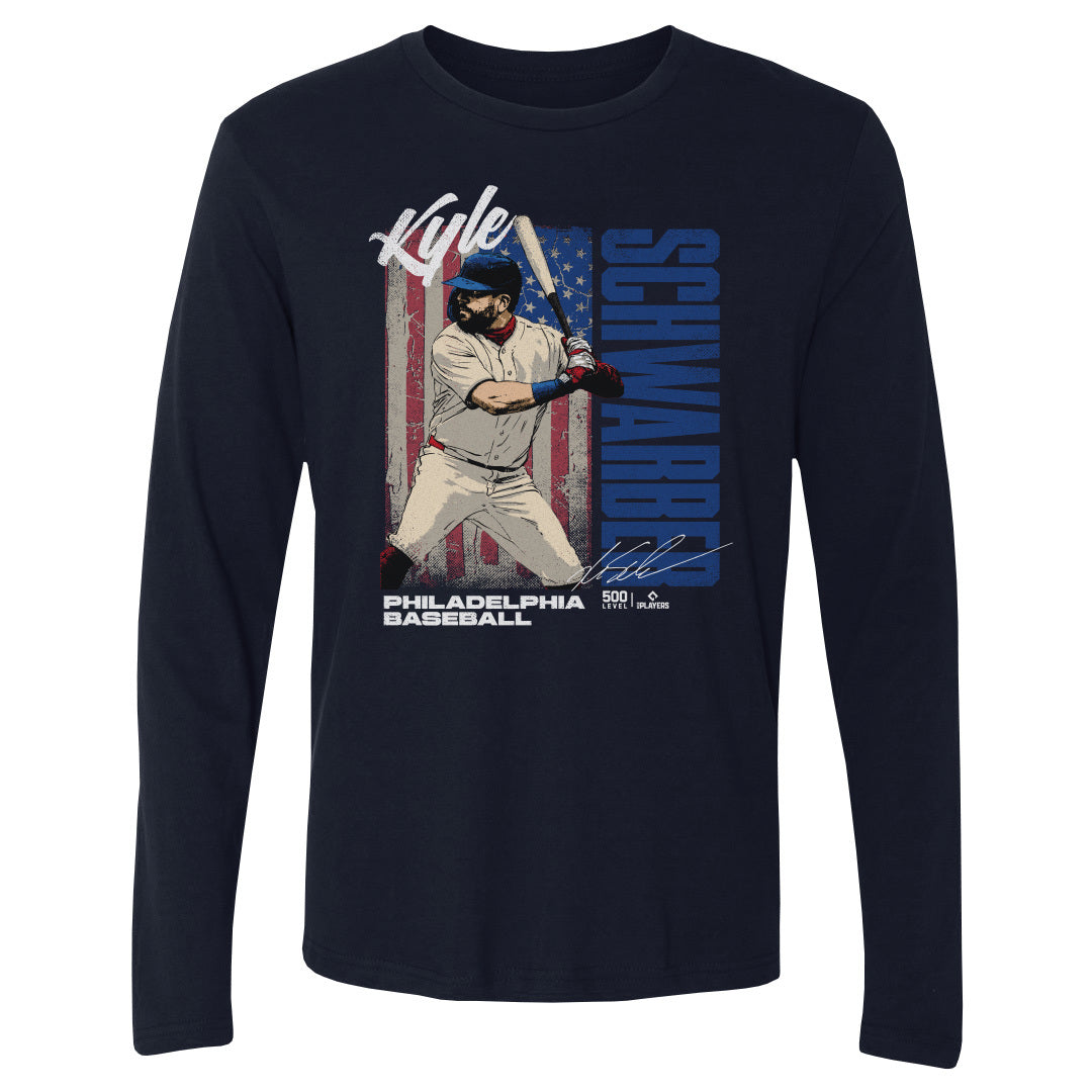 Kyle Schwarber Philadelphia USA Flag WHT