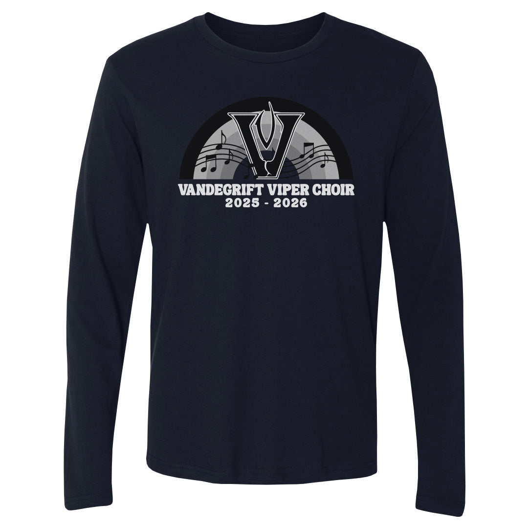 Adult Long Sleeve Tee Viper Choir Rainbow Notes