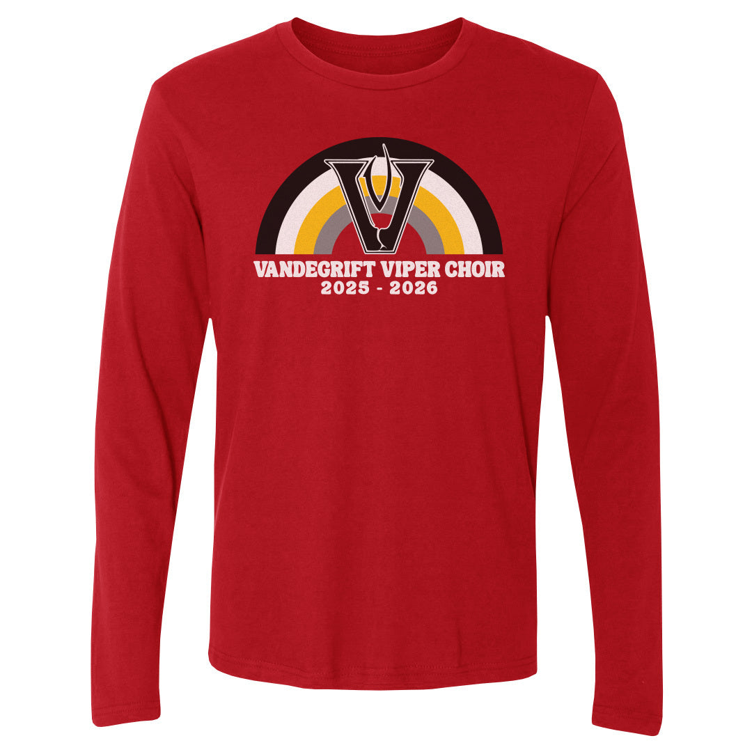Adult Long Sleeve Tee Yellow Rainbow