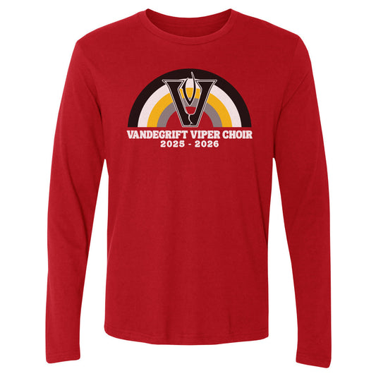 Adult Long Sleeve Tee Yellow Rainbow