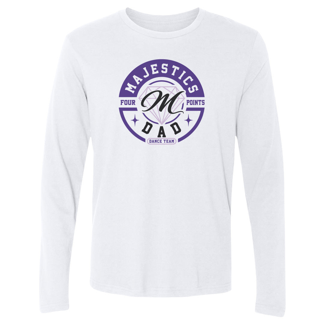 Adult Long Sleeve Tee Majestics Dad Circle