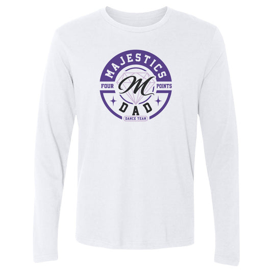 Adult Long Sleeve Tee Majestics Dad Circle
