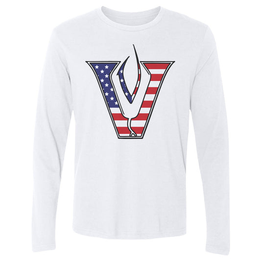 Adult Long Sleeve Tee US Flag