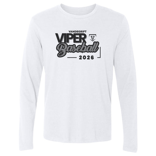 Adult Long Sleeve Tee Vandegrift Viper Baseball