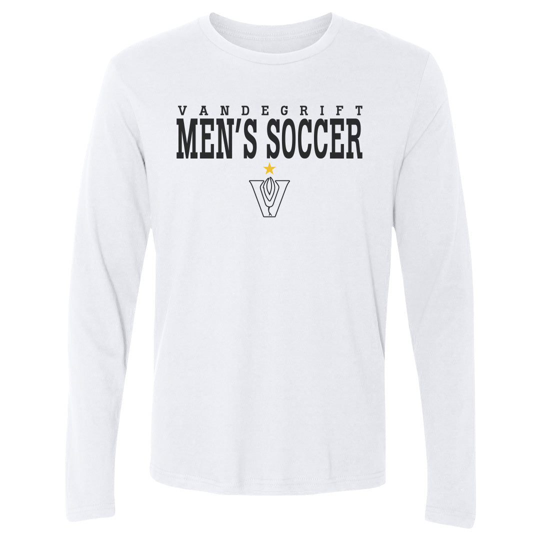 Adult Long Sleeve Tee Gold Star White