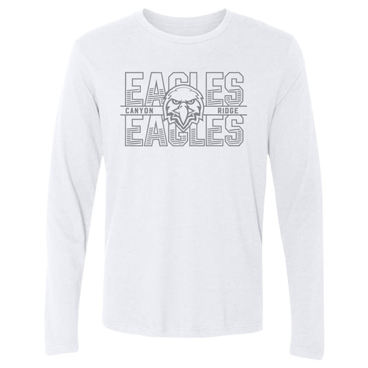 Adult Long Sleeve Tee "White Out" CRMS 26