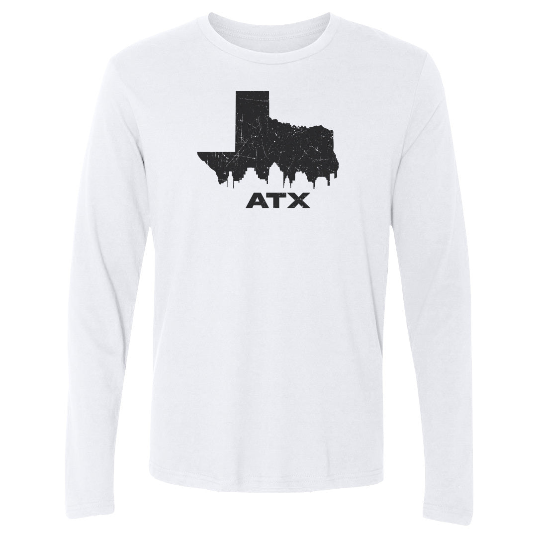 Adult Long Sleeve Tee Austin Texas ATX 1