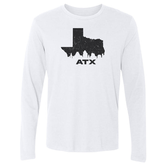 Adult Long Sleeve Tee Austin Texas ATX 1