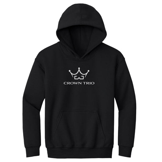 Youth Hoodie Crown Trio Logo Stacked