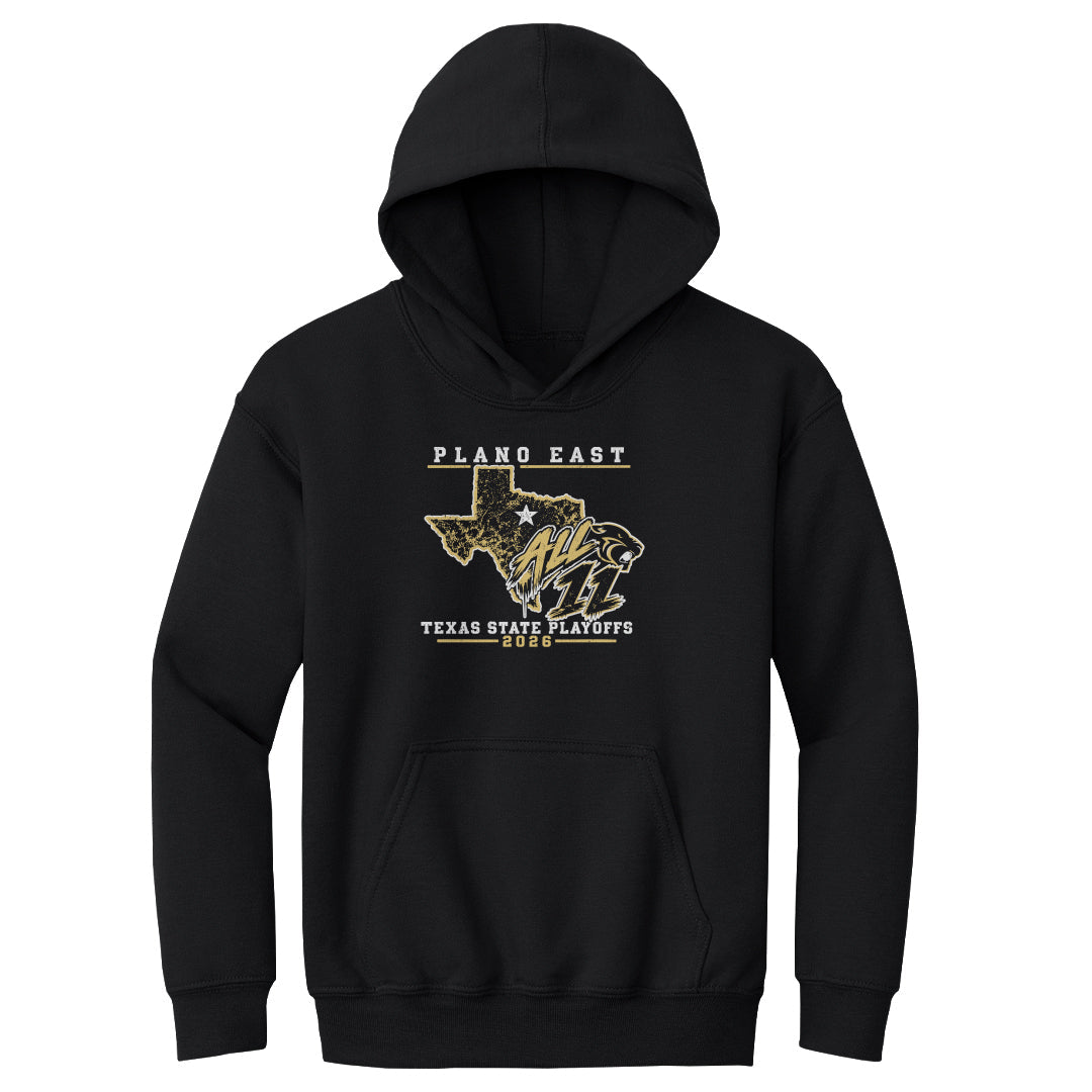 "No Roster" Front only Youth Hoodie Playoffs 2026 Plano East