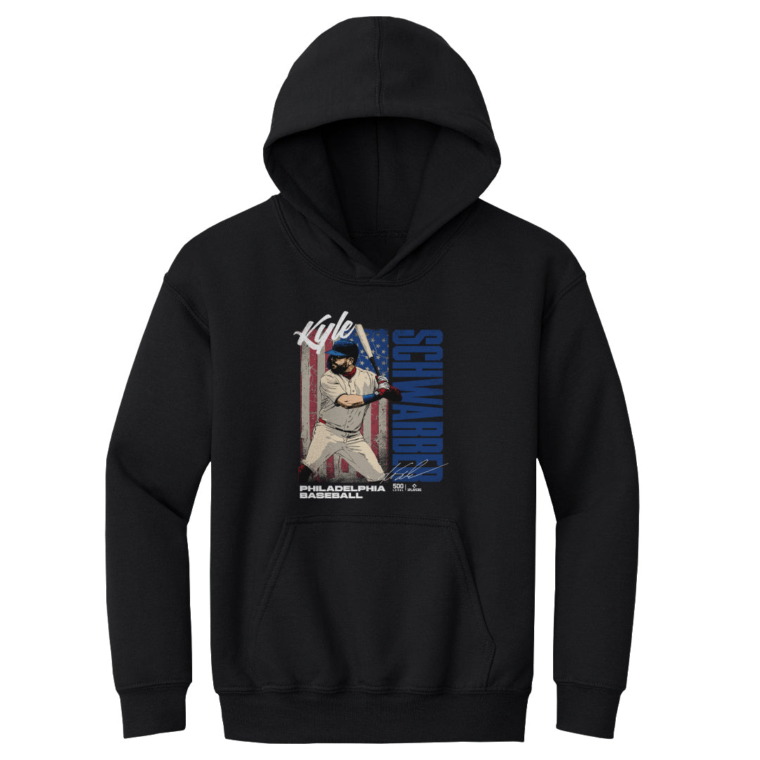 Kyle Schwarber Philadelphia USA Flag WHT