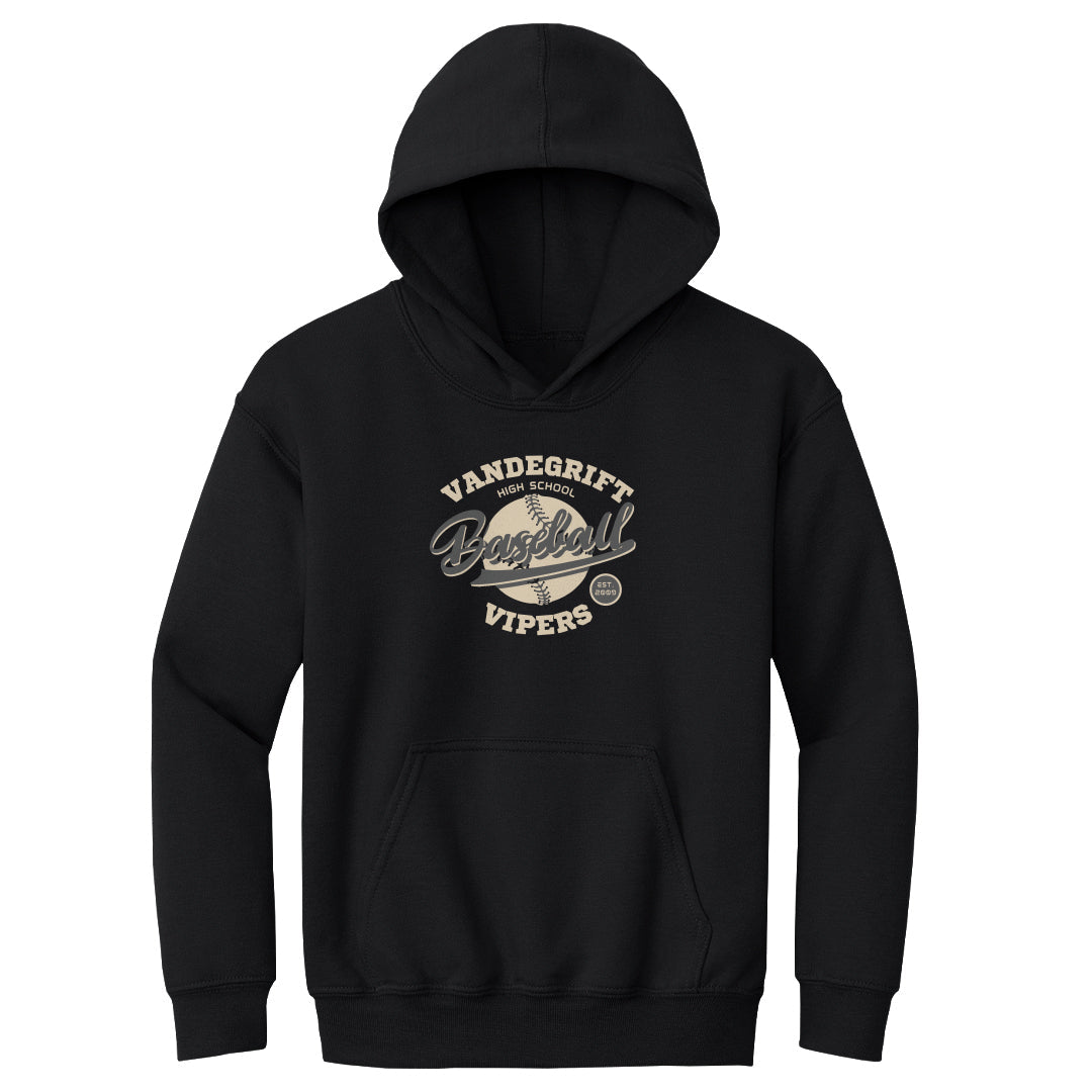 Youth Hoodie Vandegrift Baseball Script