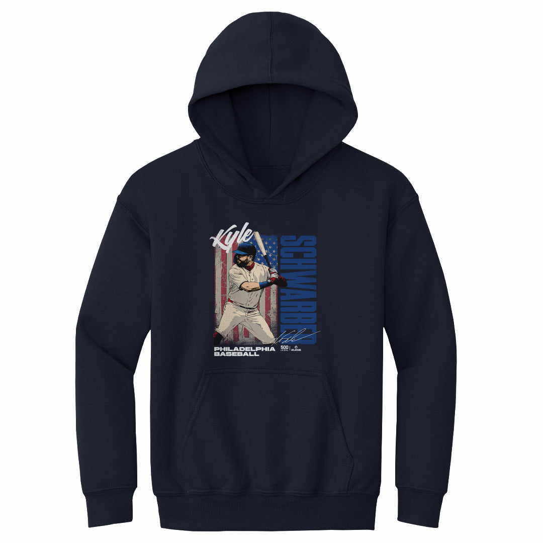 Kyle Schwarber Philadelphia USA Flag WHT