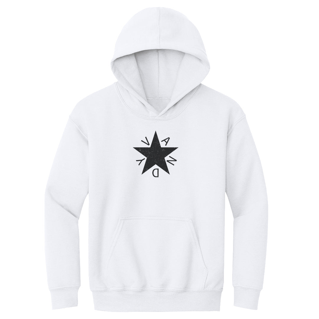 Youth Hoodie Vandy Star - On White & Gray