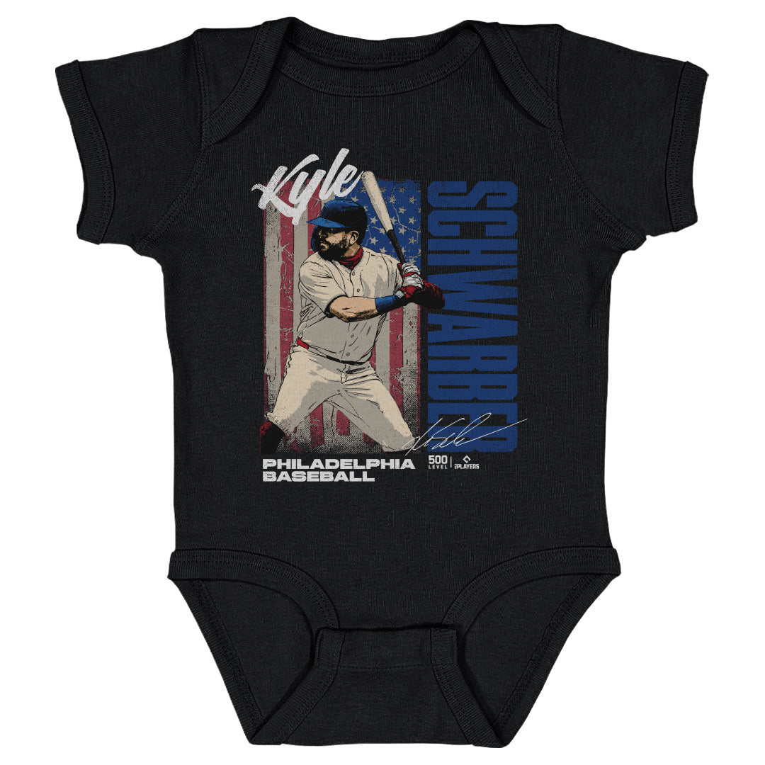 Kyle Schwarber Philadelphia USA Flag WHT
