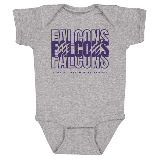 Infant Onesie Four Points Falcons Repeat
