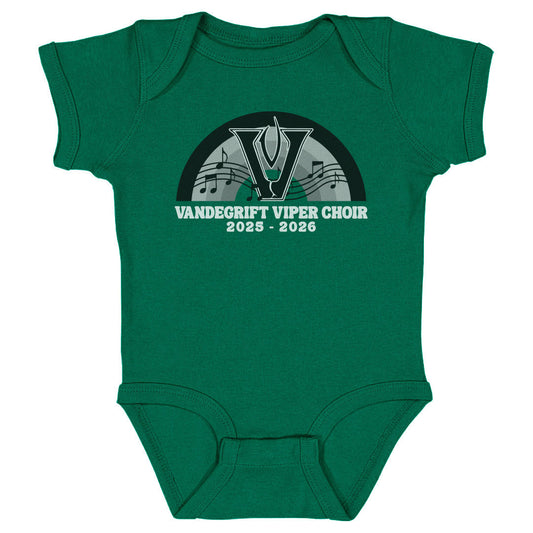 Infant Onesie Viper Choir Rainbow Notes