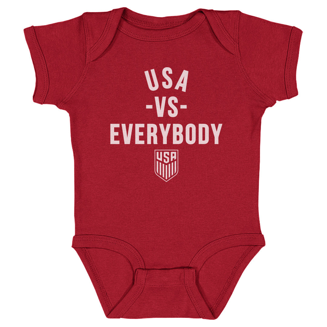 Infant Onesie U.S. Soccer Vs. Everybody WHT