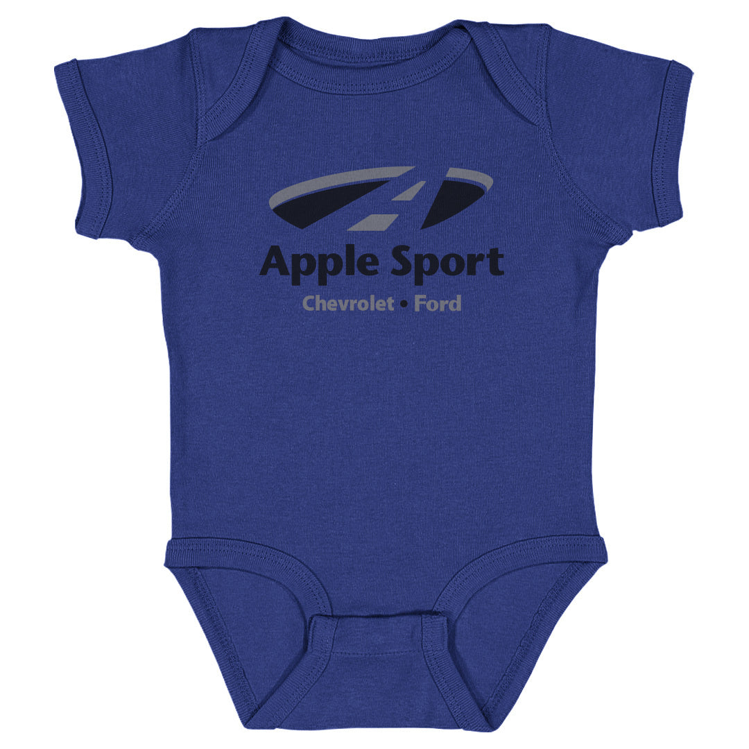 Infant Onesie Apple Sport Chevy/Ford BLK Logo on BLU