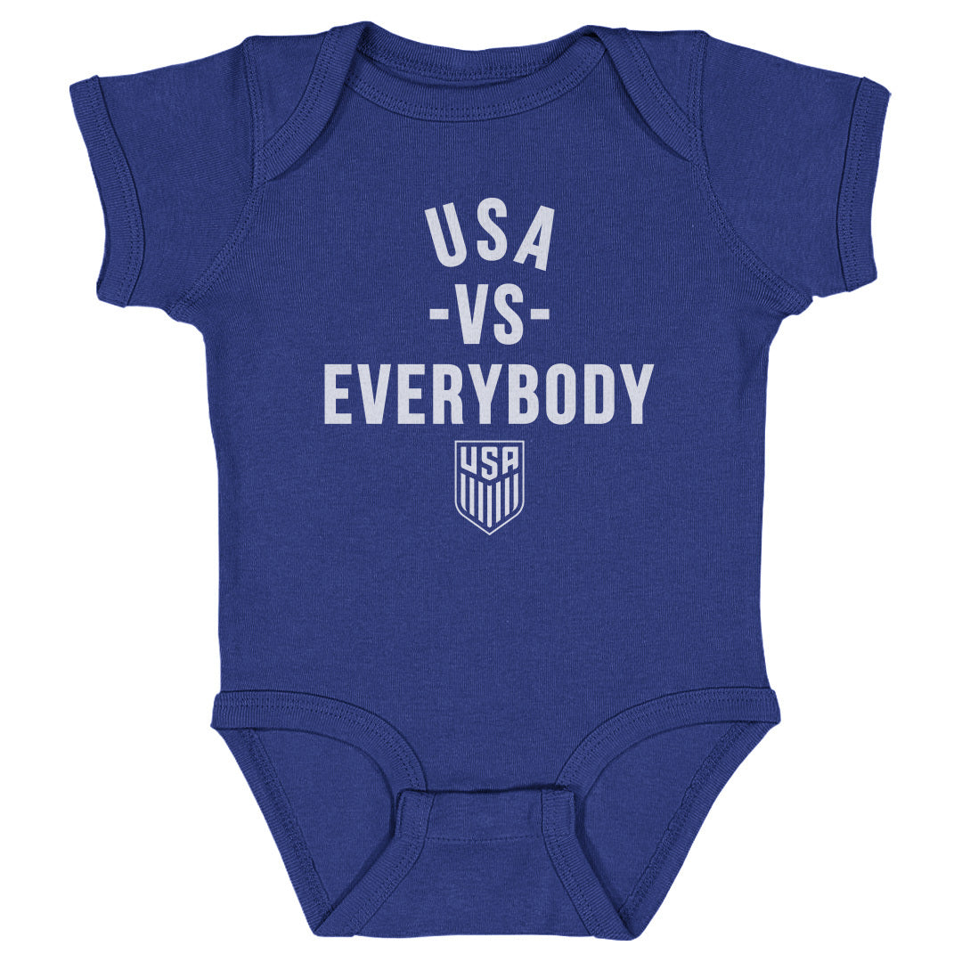 Infant Onesie U.S. Soccer Vs. Everybody WHT
