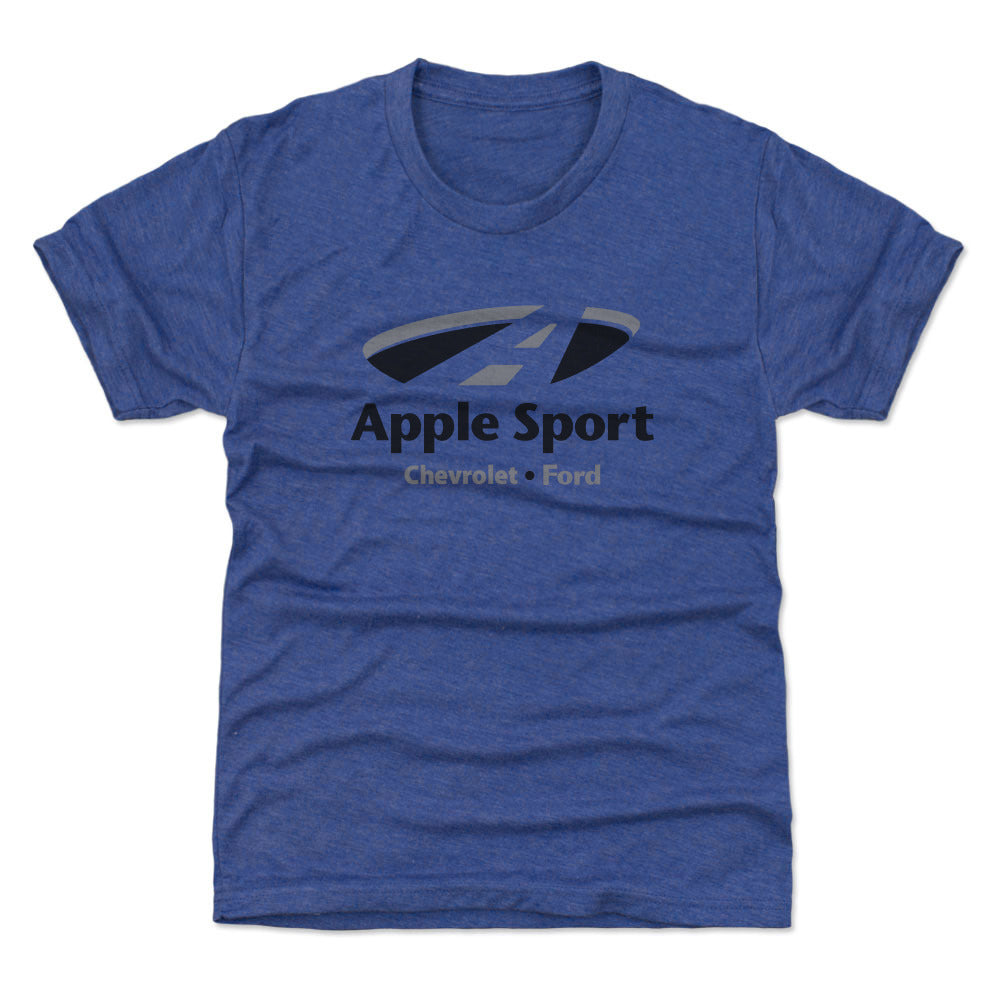 Youth Tee Apple Sport Chevy/Ford BLK Logo on BLU