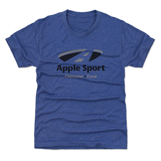 Youth Tee Apple Sport Chevy/Ford BLK Logo on BLU