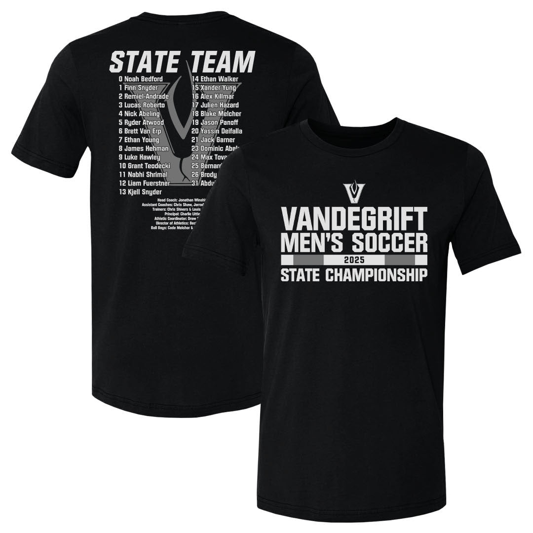 Men's Tee STATE Vandegrift Vipers Men's Soccer 2025