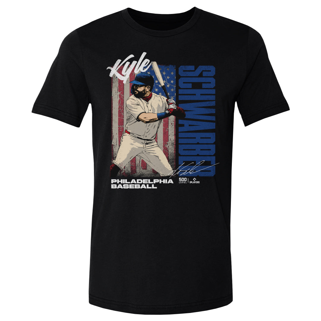Kyle Schwarber Philadelphia USA Flag WHT