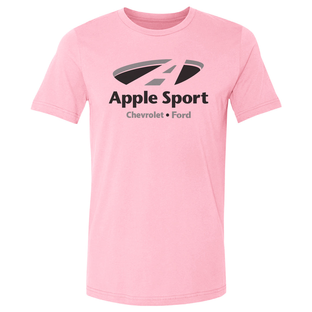 Adult Tee Apple Sport Chevy/Ford BLK Logo on BLU