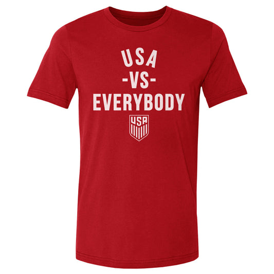 Adult Tee U.S. Soccer Vs. Everybody WHT