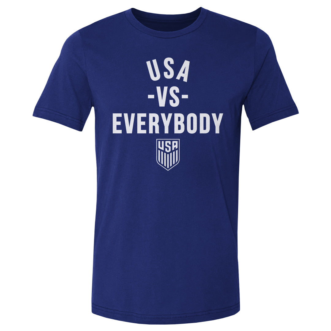 Adult Tee U.S. Soccer Vs. Everybody WHT