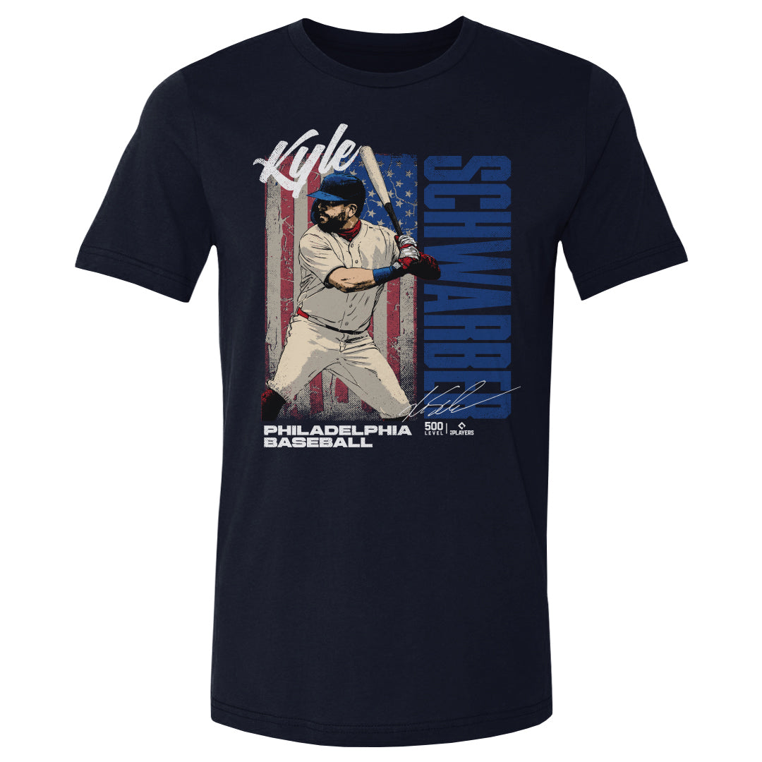 Kyle Schwarber Philadelphia USA Flag WHT
