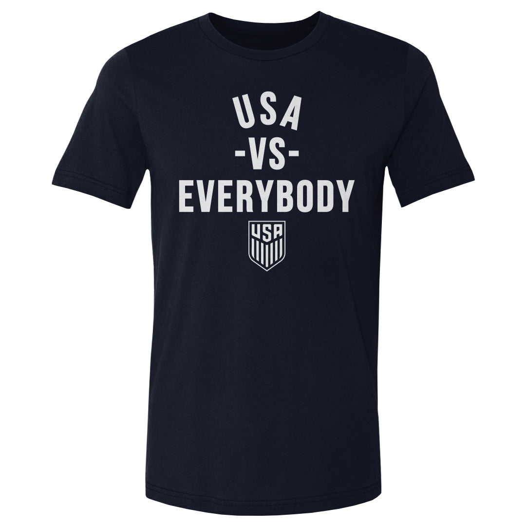 Adult Oversized Tee U.S. Soccer Vs. Everybody WHT