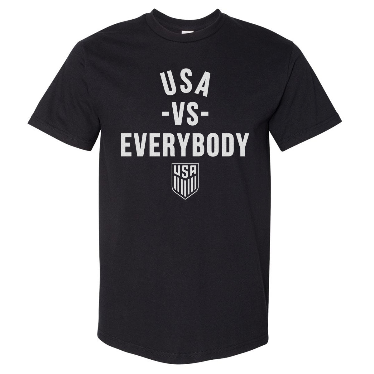 Adult Oversized Tee U.S. Soccer Vs. Everybody WHT