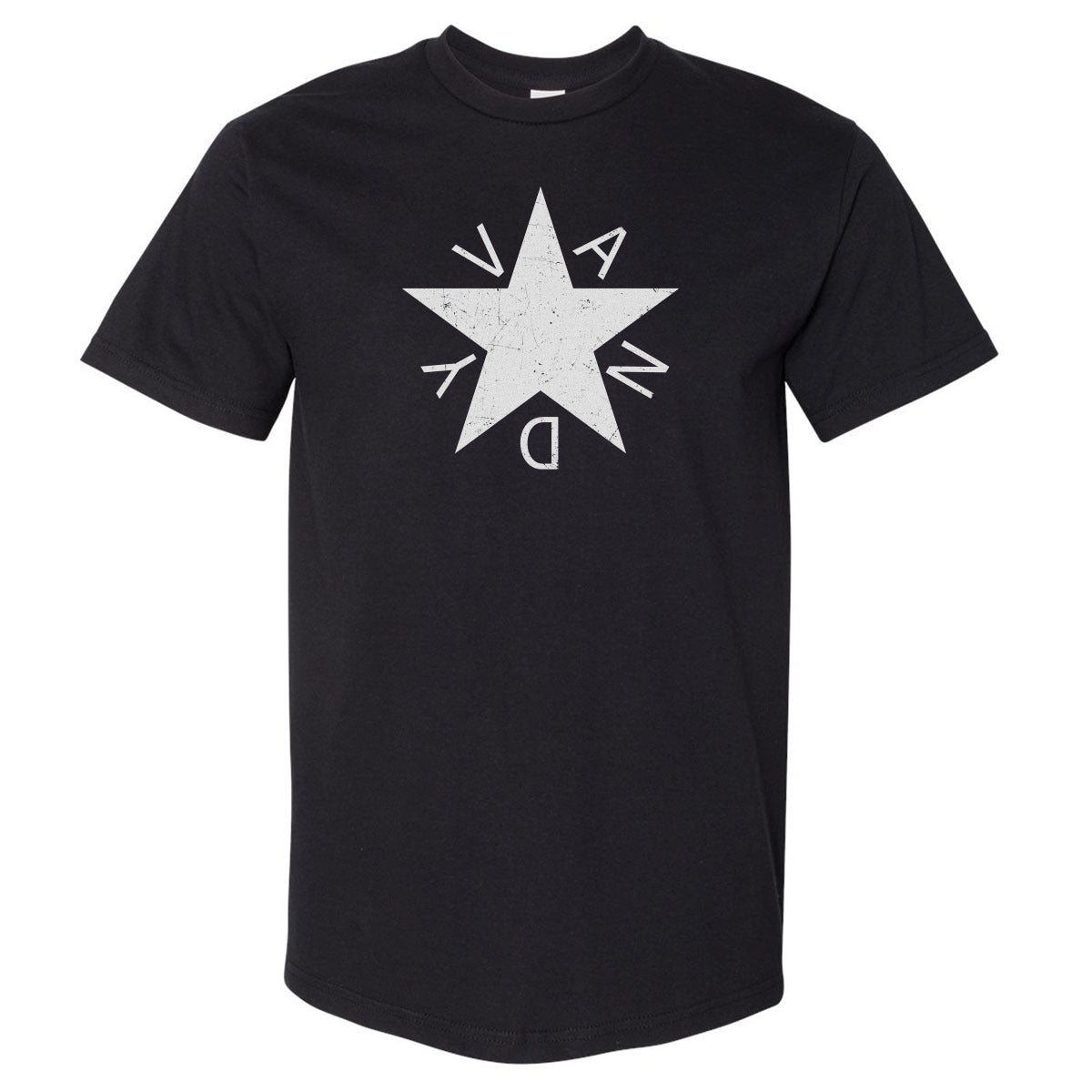 Adult Oversized Tee Vandy Star - on black