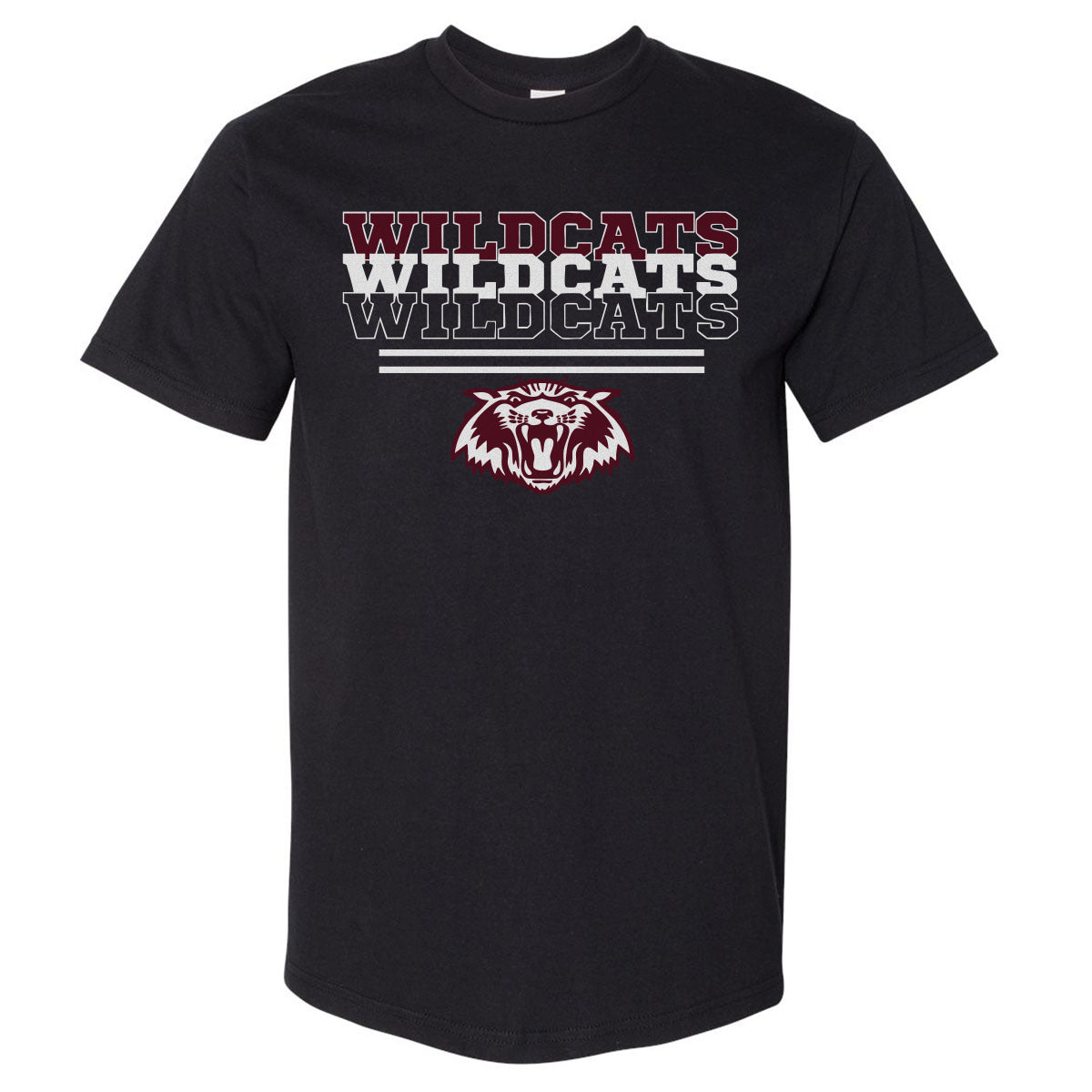 Adult Oversized Tee Plano Wildcats 2603