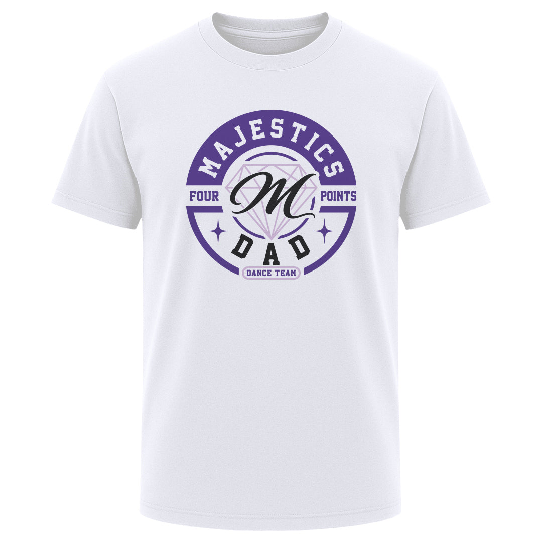 Adult Oversized Tee Majestics Dad Circle