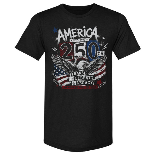 Adult Premium Tee USA America 250th Anniversary Eagle WHT