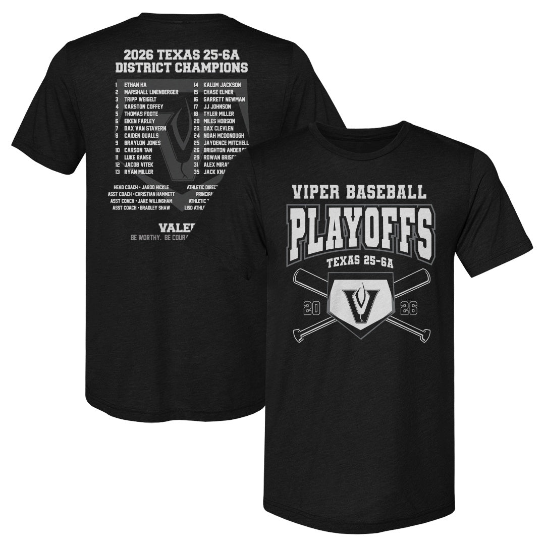 Adult Premium Tee Vandegrift Baseball 2026 Playoffs