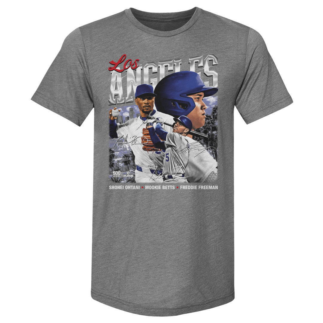Shohei Ohtani Mookie Betts & Freddie Freeman Los Angeles D Trio WHT