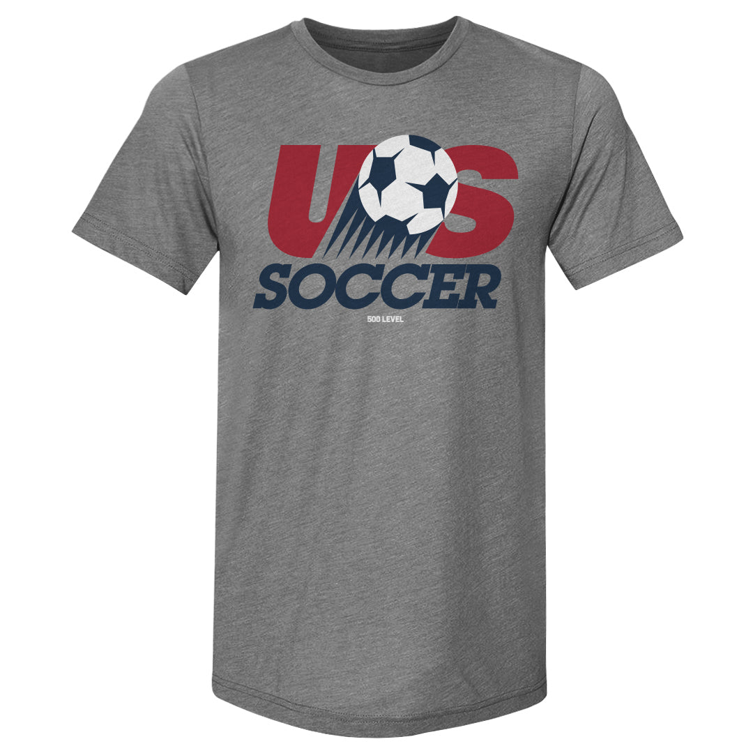 Adult Premium Tee U.S. Soccer Retro Logo WHT
