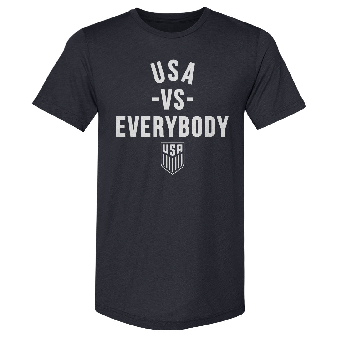 Adult Premium Tee U.S. Soccer Vs. Everybody WHT