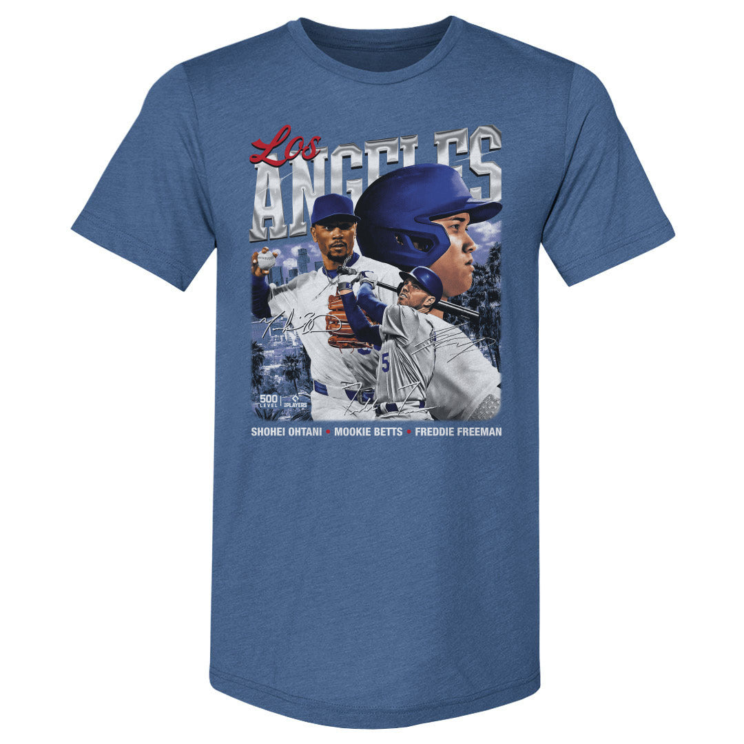 Shohei Ohtani Mookie Betts & Freddie Freeman Los Angeles D Trio WHT