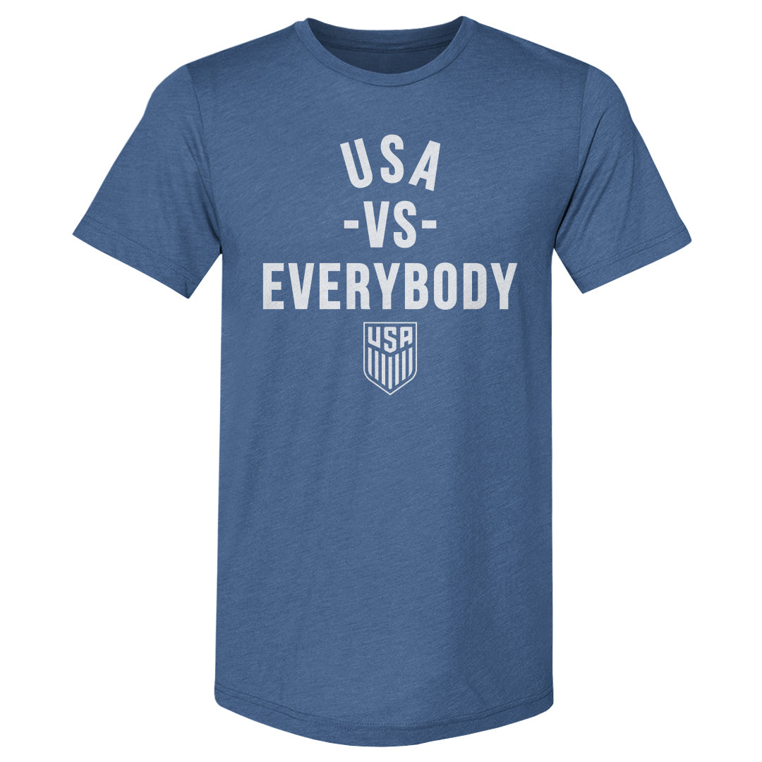 Adult Premium Tee U.S. Soccer Vs. Everybody WHT