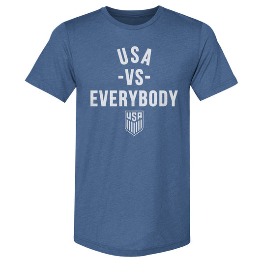 Adult Premium Tee U.S. Soccer Vs. Everybody WHT